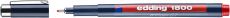 Faserzeichner edding 1800, 0,7 mm, rot