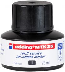 Nachfülltinte edding MTK 25 refill service,f.edding Permanentm.,25 ml,schwarz