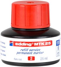 Nachfülltinte edding MTK 25 refill service, f.edding Permanentmarker,25 ml,rot,