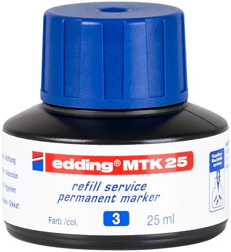 Nachfülltinte edding MTK 25 refill service,f.edding Permanentmarker,25 ml,blau