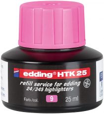 Nachfülltinte edding HTK 25, f.edding Highlighter, 25 ml, rosa