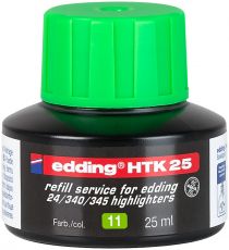 Nachfülltinte edding HTK 25, f.edding Highlighter, 25 ml, hellgrün