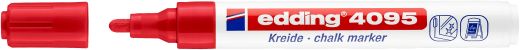 Kreidemarker edding 4095, 2 - 3 mm, rot