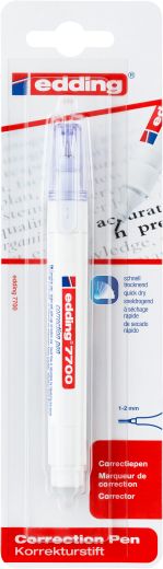 Korrekturstift edding 7700 correction pen, 1 - 2 mm, Weiß