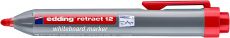 Whiteboardmarker edding retract 12, nachfüllbar, 1,5 - 3 mm, rot