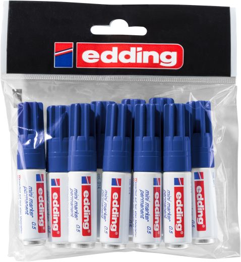 Permanentmarker edding mini marker 0.5, Strichstärke: 1,5 - 3 mm, blau
