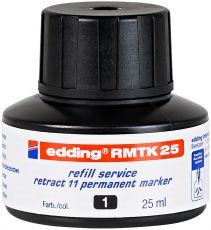 Nachfülltinte edding RMTK 25, f.edding Perm.m.retract 11, 25 ml, schwarz