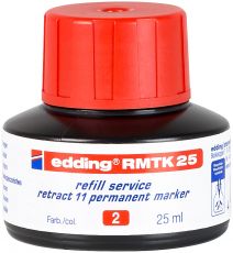 Nachfülltinte edding RMTK 25, f.edding Perm.m.retract 11, 25 ml, rot