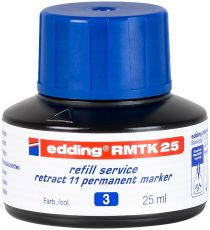 Nachfülltinte edding RMTK 25, f.edding Perm.m.retract 11, 25 ml, blau