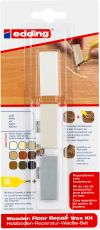 Holzboden-Reparaturwachs-Set 8902 Reparieren und Pflegen zu Hause, weiß
