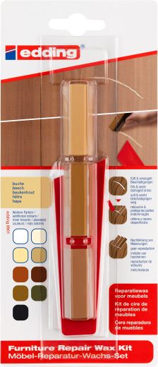 Möbel-Reparaturwachs-Set 8901 Reparieren und Pflegen zu Hause, buche