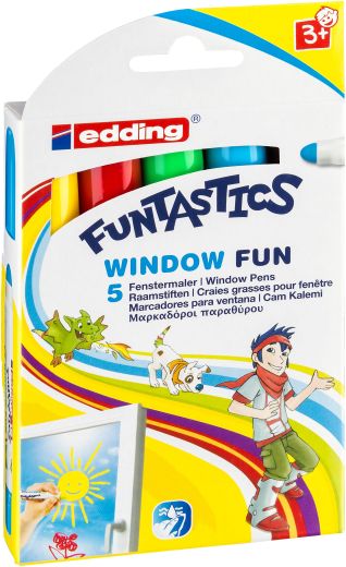 Window Marker Fun e-16 5er Set Funtastics, 2 - 6 mm, sortiert