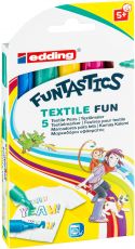 Textilmarker Fun e-17 5er Set Funtastics, 2-3 mm, sortiert