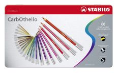 Pastellkreidestift - STABILO CarbOthello - 60er Metalletui - mit 60 verschiedenen Farben