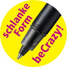 Tintenroller - STABILO beCrazy! - Uni colors in rhodamin rot - Einzelstift - Patrone enthalten