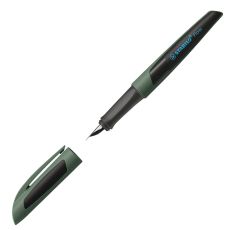 Füller - STABILO Flow SPORTY in khaki/schwarz - Einzelstift - inklusive Patrone