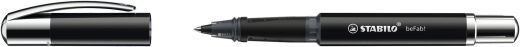 Tintenroller - STABILO beFab! Uni Colors in schwarz - Einzelstift - inklusive Patrone