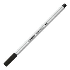 Premium-Filzstift mit Pinselspitze für variable Strichstärken - STABILO Pen 68 brush - 25er Metalletui mit Hängelasche - mit 24 verschiedenen Farben