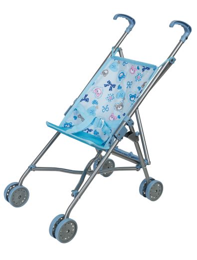 Idena Puppenbuggy blau