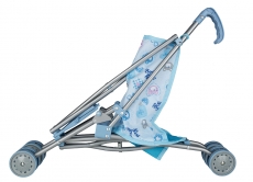 Idena Puppenbuggy blau
