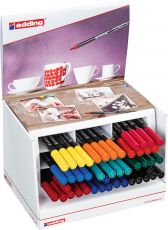 Porzellan-Pinselstift Display 51590 klein, 46-teilig, Farbe: sortiert