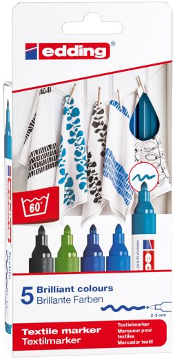 Textilmarker edding 4500 creative, 2-3 mm, sortiert