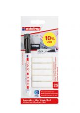 Wäsche-Markier-Set 8408 BTS 10% off, inkl.25 Wäscheetiketten, 0,75 mm, schwarz