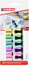 Textmarker 7 mini highlighter pastell, 1-3 mm, sortierte Blisterkarte