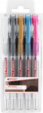 Gelroller 2185, 0,7 mm, sortiert, 5er-Set, metallic-Farben