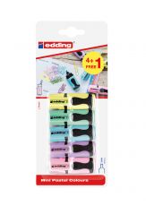 Textmarker 7 mini Blister BTS (4+1) pastell, 1-3 mm, sortierte Blisterkarte