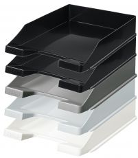 Briefablage KLASSIK, schwarz 10er Pack HAN1027-X-13 DIN A4/C4, stapelbar, stabil