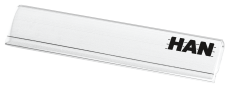 HAN Beschriftungsclip, transparent mit Beschriftungsbogen