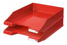 10er Pack Briefablage KLASSIK, rot DIN A4/C4, stapelbar, stabil HAN