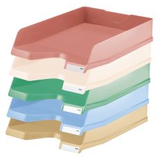 Briefablage VIVA, DIN A4/C4, mit Clip, hochglänzend 5er Pack Farbe: jade grün