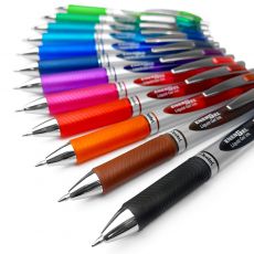 Pentel EnerGel Gelschreiber, 0,7 mm, 52 % recyceltes Material, 12 Stück