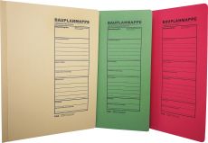 RNK - Verlag 2777 - Bauplanhefter für das Bauantragsverfahren, Maße (BxH) 230 x 318 mm, 1 Packung à 3 Stück, farbig sortiert