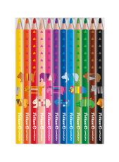 Pelikan Buntstifte combino® dreieckig, dick, 12 Farben