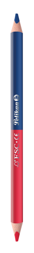 Pelikan Rot-Blau Stift zum Silbentrennen, dick, dreieckig
