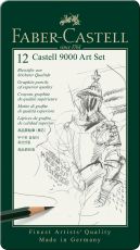 Faber-Castell 110011 Polychromos 120 Künstler - Farbstifte + Art Set Bleistift CASTELL® 9000 Härte 8B - 2H