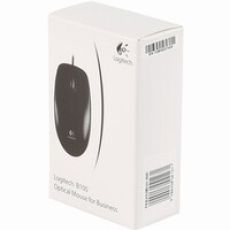 Logitech B100 optical USB black Optische Maus kabelgebunden