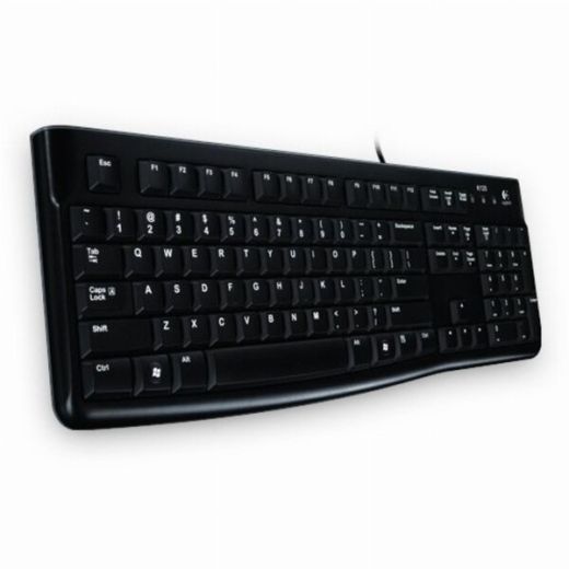 3er Pack Logitech K120 Kabelgebundene Business Tastatur für Windows und Linux, USB-Anschluss, Leises Tippen, Robust, Spritzwassergeschützt, Tastaturaufsteller, Deutsches QWERTZ-Layout-schwarz