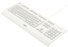 Logitech K280e Pro Kabelgebundene Business Tastatur QWERTZ Weiß