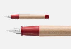 Lamy Füllfederhalter ABC Modell 10, Farbe rot, Feder A (Anfänger), Mit Beschriftungsfeld