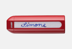 Lamy Füllfederhalter ABC Modell 10, Farbe rot, Feder A (Anfänger), Mit Beschriftungsfeld