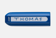 Lamy Füllfederhalter ABC Modell 10, Farbe blau, Feder L (Linkshand), Mit Beschriftungsfeld
