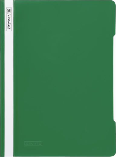 12 Brunnen Schnellhefter A4 farbig sortiert PP-Folie glasklares Deckblatt (sortiert 12 Farben)