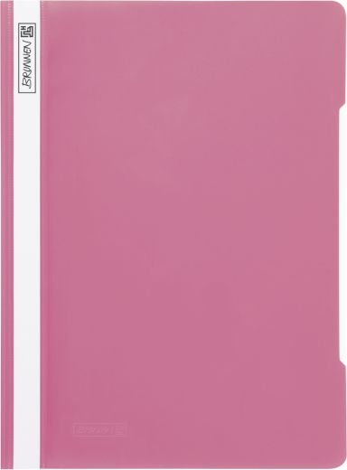 13 Brunnen Schnellhefter A4 farbig sortiert PP-Folie glasklares Deckblatt [ Pastell Edition ]