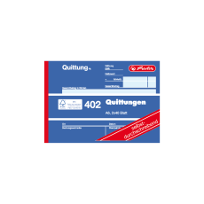 Herlitz Quittungsblock A6 402 2x40 Blatt, selbstdurchschreibend (40er Pack)