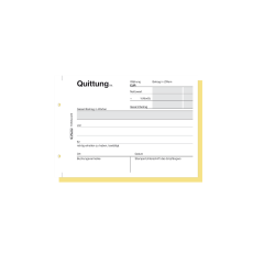 Herlitz Quittungsblock A6 402 2x40 Blatt, selbstdurchschreibend (40er Pack)