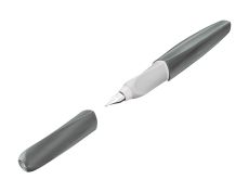 Pelikan Twist® eco Füller für Rechts- und Linkshänder, grey, Feder M